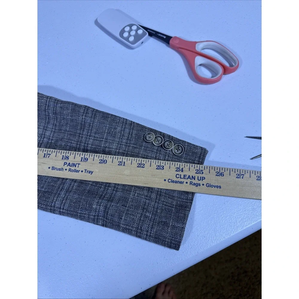 Joseph Abboud Nova Fides Sports Coat Blazer Mens 38 100% Linen Woven Spring
